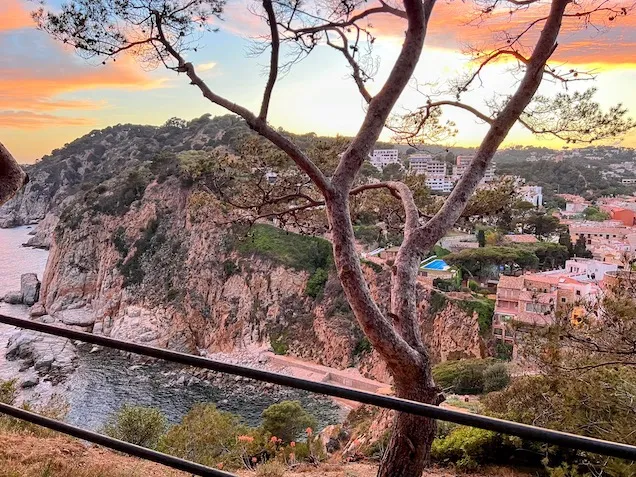 Scenic outlook of a Spanish cliffside